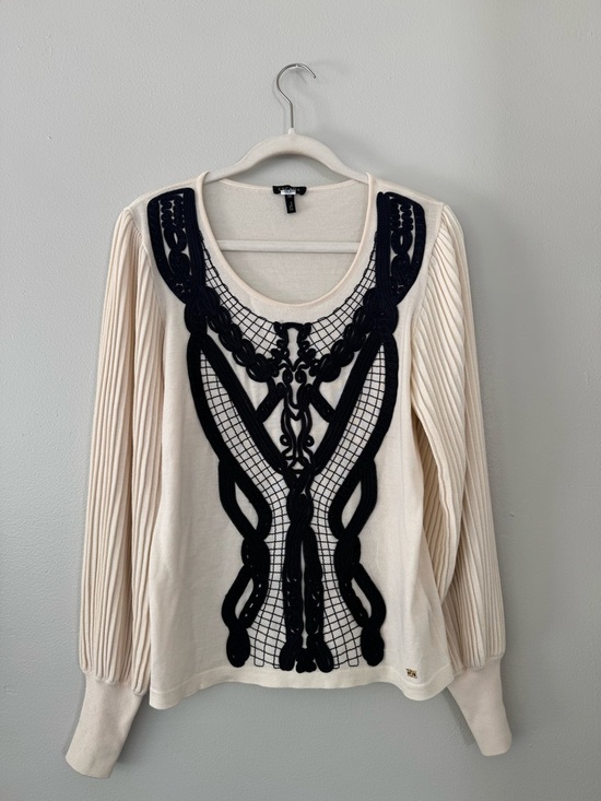 Escada Sweaters - Escada Shareen Sweater in Off-White . Medium
